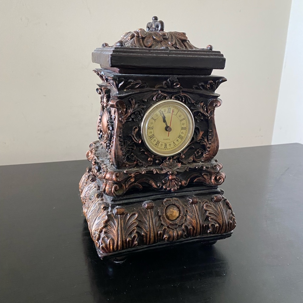 Vintage box w/ clock.